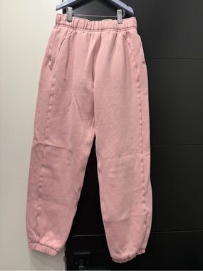 Lulu Lemon Pink Fleece Jogger Pants